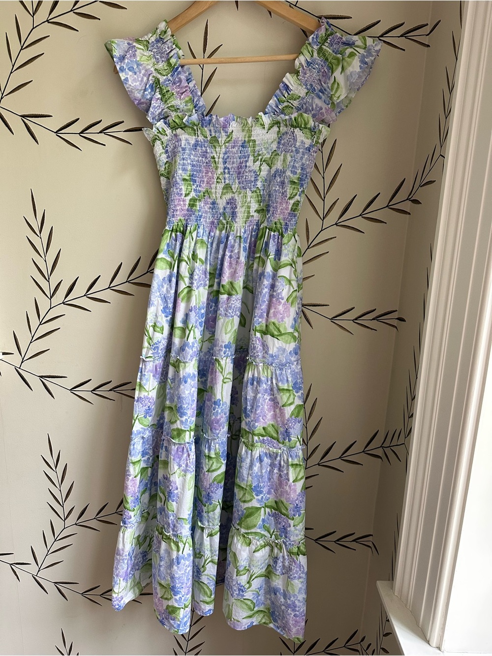 Hill House Ellie Nap Dress. Mrs Alice Blue Hydrangea. S. EUC. - Picture 5 of 6